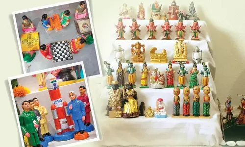 வித்தியாசமான நவராத்திரி கொலு வித்தியாசமான நவராத்திரி கொலு