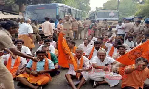 இந்து முன்னணியினர் 75 பேர் கைது இந்து முன்னணியினர் 75 பேர் கைது