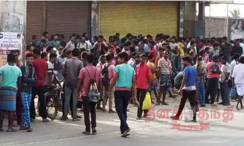 தினக்கூலி வேலைக்காக குவியும் வடமாநில தொழிலாளர்கள்