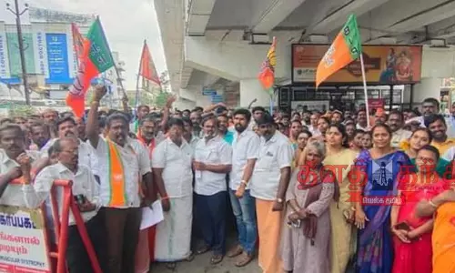 நெல்லையில் பா.ஜனதா கட்சியினர் ஆர்ப்பாட்டம் நெல்லையில் பா.ஜனதா கட்சியினர் ஆர்ப்பாட்டம்