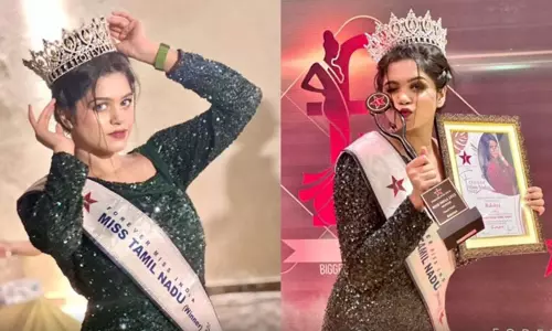 கட்டடத் தொழிலாளியின் மகள், மிஸ் தமிழ்நாடு பட்டம் வென்று சாதனை..!