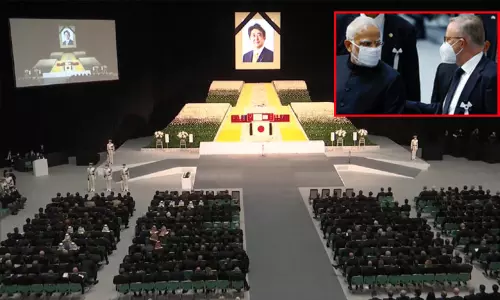 ஜப்பான் முன்னாள் பிரதமர் ஷின்ஜோ அபேவின் நினைவு நிகழ்ச்சியில் பிரதமர் மோடி