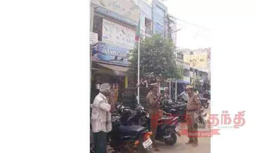 பாலக்கரை, காந்தி மார்க்கெட் பகுதிகளில் போலீஸ் பாதுகாப்பு