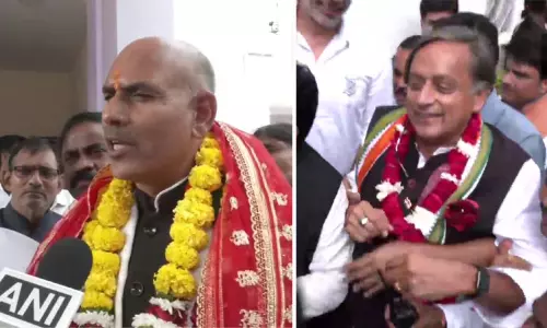 காங்கிரஸ் தலைவர் தேர்தல்: சசி தரூர் மற்றும் கேஎன் திரிபாதி வேட்புமனு தாக்கல்!