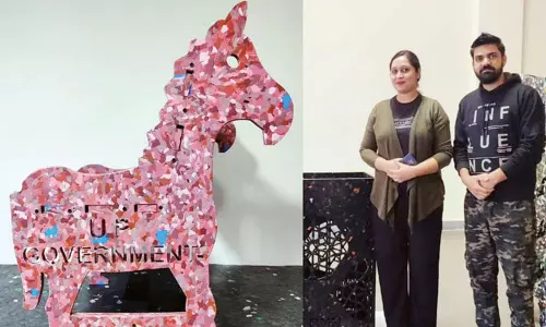 பள்ளிகளை அலங்கரிக்கும் மறுசுழற்சி பொருட்கள்