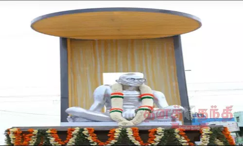 பொள்ளாச்சியில் மீண்டும் காந்தி சிலை திறப்பு