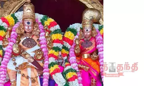 விஜயதசமி சிறப்பு அலங்காரத்தில் மீனாட்சி