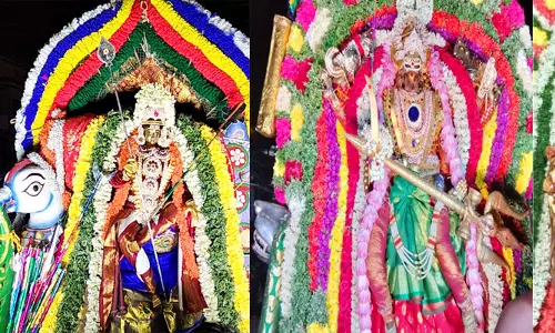 ராஜராஜேஸ்வரி அம்மன் சூரனை வதம் செய்தார் ராஜராஜேஸ்வரி அம்மன் சூரனை வதம் செய்தார்