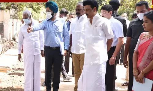 சென்னையில் வெள்ள தடுப்பு பணி: நாளை ஆய்வு செய்கிறார் முதல்-அமைச்சர் மு.க.ஸ்டாலின்