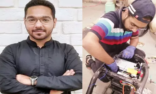 இளம் என்ஜினீயர் கைவண்ணத்தில்... எலெக்ட்ரிக் வண்டிகளாக மாறும் பழைய வண்டிகள் இளம் என்ஜினீயர் கைவண்ணத்தில்... எலெக்ட்ரிக் வண்டிகளாக மாறும் பழைய வண்டிகள்