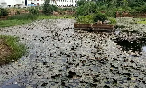 உத்தமபாளையம் காளாத்தீஸ்வரர்-ஞானாம்பிகை கோவில்   தெப்பத்தை சீரமைக்க வேண்டும் :  பக்தர்கள் கோரிக்கை