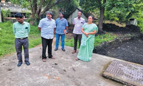 காஞ்சீபுரம் மாநகராட்சி மேயர் ஆய்வு காஞ்சீபுரம் மாநகராட்சி மேயர் ஆய்வு