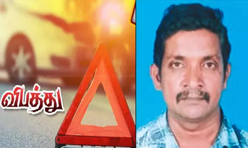 கன்டெய்னர் லாரி சக்கரத்தில் சிக்கி தொழிலாளி பலி கன்டெய்னர் லாரி சக்கரத்தில் சிக்கி தொழிலாளி பலி
