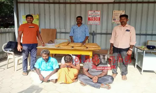அன்னூரில் 12 கிலோ கஞ்சா பறிமுதல்; 3 ேபர் கைது