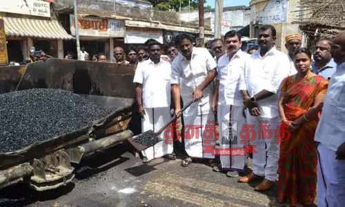 நெல்லையில் புதிய சாலை அமைக்கும் பணி