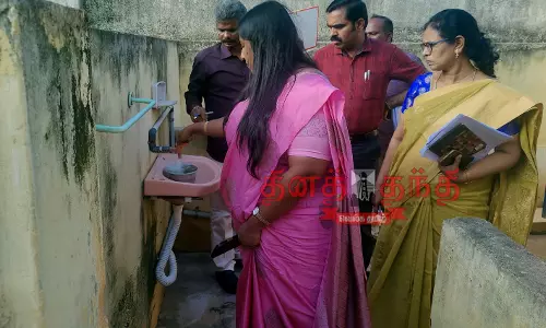 அரசு பள்ளியில் கலெக்டர் திடீர் ஆய்வு அரசு பள்ளியில் கலெக்டர் திடீர் ஆய்வு