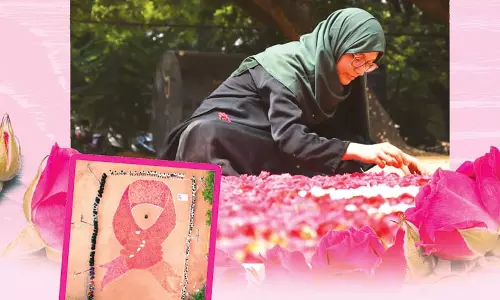 ரோஜா பூக்கள் மூலம் உலக சாதனை