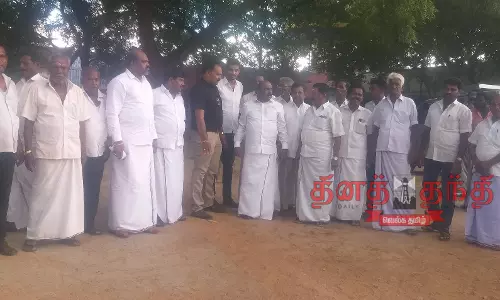 மனோஜ் பாண்டியன் எம்.எல்.ஏ. ஆய்வு