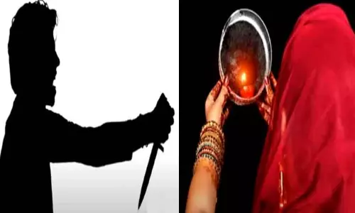 உத்தர பிரதேசத்தில் தனக்காக விரதம் இருந்த மனைவியை குத்தி கொலை செய்ய முயன்ற கணவன்...