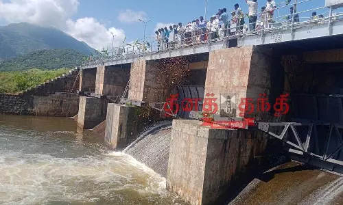 தேனி, திண்டுக்கல் மாவட்ட முதல்போக பாசனத்திற்காக  மஞ்சளாறு அணையில் தண்ணீர் திறப்பு:  கலெக்டர் முரளிதரன் திறந்து வைத்தார்