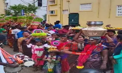 அம்மன் கோவிலில் முளைப்பாரி திருவிழா