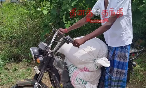 1 டன் ரேஷன் அரிசி பறிமுதல்