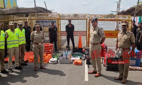 குமாரபாளையத்துக்கு தேசிய பேரிடர் மீட்பு குழுவினர் வருகை குமாரபாளையத்துக்கு தேசிய பேரிடர் மீட்பு குழுவினர் வருகை