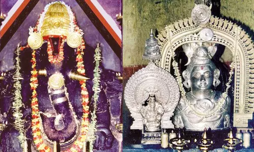 ஓவியத்தில் இருந்து வெளிப்பட்ட விநாயகர்