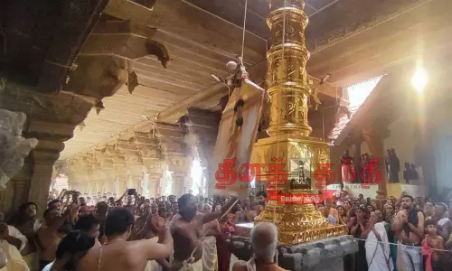 திருவட்டார்  ஆதிகேசவ பெருமாள் கோவிலில்   ஐப்பசி திருவிழா ;கொடியேற்றத்துடன் தொடங்கியது