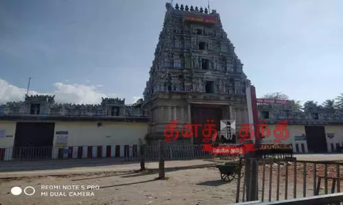சூரிய கிரகணம்:மாசாணி அம்மன் கோவில் நடை அடைப்பு