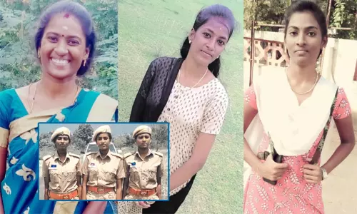 ஒரே நேரத்தில் போலீஸ் பணிக்கு தேர்வான 3 சகோதரிகள் ஒரே நேரத்தில் போலீஸ் பணிக்கு தேர்வான 3 சகோதரிகள்