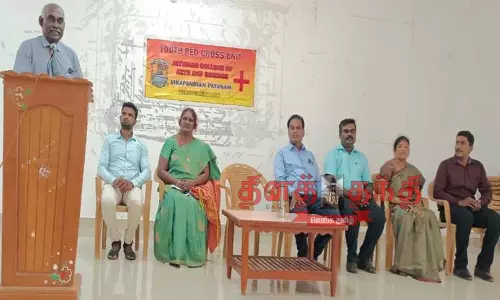 திருச்செந்தூர் ஆதித்தனார் கல்லூரியில் யோகா பயிற்சி பட்டறை திருச்செந்தூர் ஆதித்தனார் கல்லூரியில் யோகா பயிற்சி பட்டறை