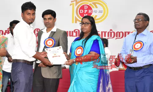 நாமக்கல்லில்  பொது சுகாதாரத்துறை நூற்றாண்டு விழா  கலெக்டர் ஸ்ரேயா சிங் பரிசு வழங்கினார்