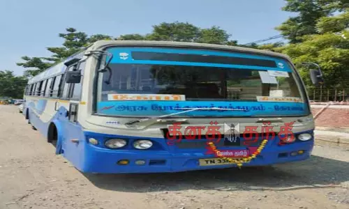 கோபியில்   அரசு பஸ் ஜப்தி