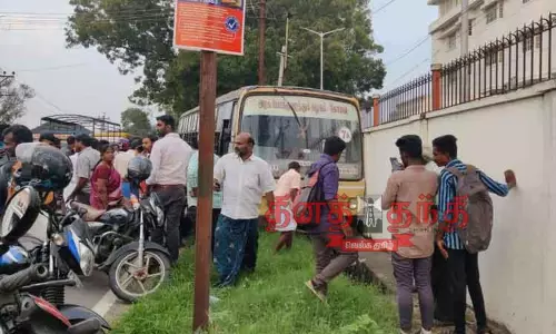 ஓடும் பஸ்சில் மாரடைப்பால் டிரைவர் சாவு