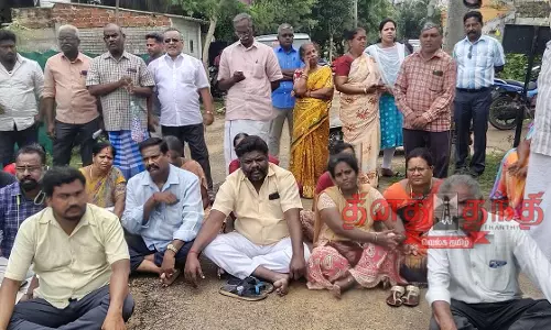 விமான நிலையம் விரிவாக்க பணிக்கு நிலம் கையகப்படுத்த பொதுமக்கள் எதிர்ப்பு