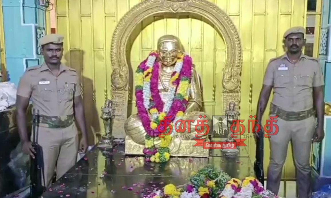 Police security at Dewar Memorial தேவர் நினைவிடத்தில் போலீஸ் பாதுகாப்பு