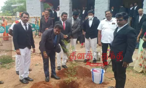 கோவில்பட்டி கோர்ட்டில்  மாவட்ட நீதிபதி   ஆய்வு