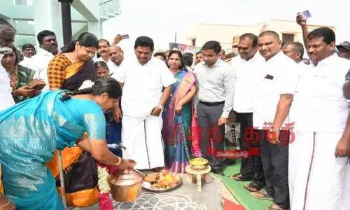 புதிய மேல்நிலை நீர்த்தேக்க தொட்டி; கனிமொழி எம்.பி. திறந்து வைத்தார்