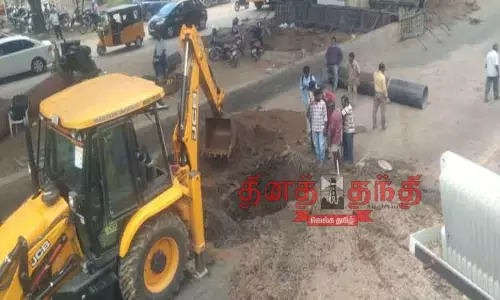 ஜி.என்.மில் பகுதியில் குழாய் உடைந்து குடிநீர் வீணாகியது