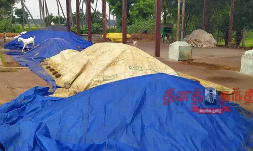 நெல் கொள்முதல் பணிகள் பாதிப்பு நெல் கொள்முதல் பணிகள் பாதிப்பு