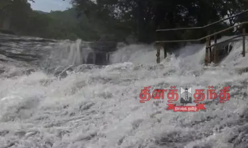 நீா்வரத்து அதிகரிப்பு எதிரொலி: கும்பக்கரை அருவியில் சுற்றுலா பயணிகள் குளிக்க தடை