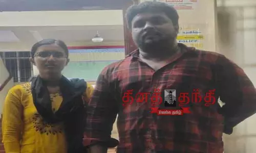 போலீஸ் நிலையத்தில் காதலியை கரம்பிடித்த ஐ.டி. நிறுவன ஊழியர் போலீஸ் நிலையத்தில் காதலியை கரம்பிடித்த ஐ.டி. நிறுவன ஊழியர்