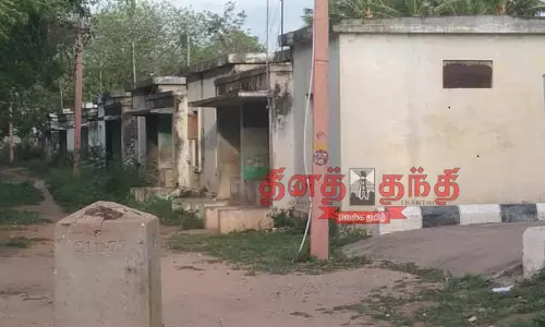 சமூக விரோதிகளின் கூடாரமாக மாறிய காவலர் குடியிருப்பு