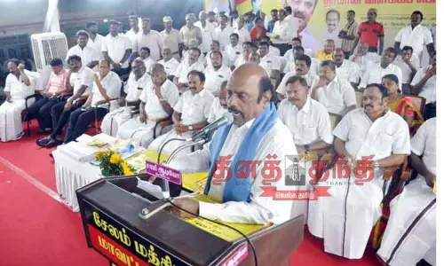 தமிழை காக்க முதல்- அமைச்சர் மு.க.ஸ்டாலினுக்கு அரணாக இருப்போம் அமைச்சர் எ.வ.வேலு பேச்சு தமிழை காக்க முதல்- அமைச்சர் மு.க.ஸ்டாலினுக்கு அரணாக இருப்போம் அமைச்சர் எ.வ.வேலு பேச்சு