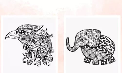 மனதை அமைதியாக்கும் ஜென்டாங்கிள் ஓவியங்கள்