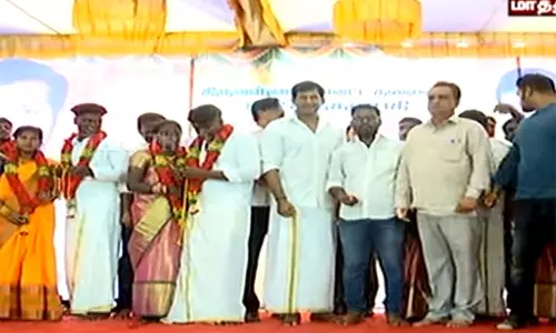 சென்னை: 11 ஏழை ஜோடிகளுக்கு இலவச திருமணம் செய்து வைத்த நடிகர் விஷால்...!