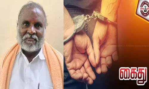பெண்ணிடம் ரூ.5 கோடி நிலத்தை அபகரிக்க முயற்சி; முன்னாள் ஊராட்சி மன்ற தலைவர் கைது