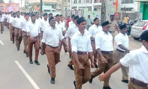 கடலூர், கள்ளக்குறிச்சி, பெரம்பலூர் பகுதிகளில் தொடங்கியது ஆர்.எஸ்.எஸ் பேரணி