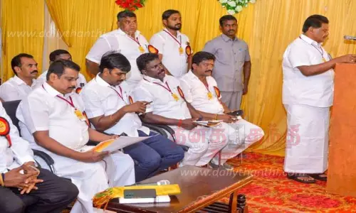 தென்திருப்பேரையில் திராவிட மாடல் பயிற்சி பாசறை முகாம் தென்திருப்பேரையில் திராவிட மாடல் பயிற்சி பாசறை முகாம்